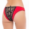 Culotte ouverte noir et rouge 