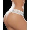 String brésilien blanc en dentelle