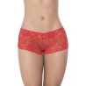 Boyshort dentelle Rouge 