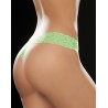 String brésilien vert en dentelle 