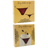 String bordeaux avec anneaux détachables