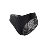 Culotte noire en dentelle avec nœud en satin