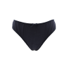 Culotte noire en dentelle avec nœud en satin