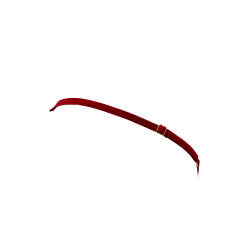 String rouge avec bijou perle  strass dorés