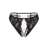 String noir avec bijou couleur aléatoire et chaîne dorée