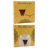 String en dentelle taupe ouvert avec chaînes dorées