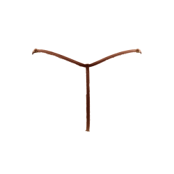 String en dentelle taupe ouvert avec chaînes dorées