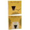 String en dentelle marron ouvert avec chaînes dorées