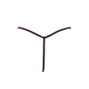 String en dentelle marron ouvert avec chaînes dorées