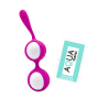 Boules de Geisha Fuchsia Silicone  1 dosette lubrifiant — Pocket Pleasure