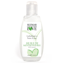 Lubrifiant à base d'eau 100% naturel Menthe poivrée 90 ml 