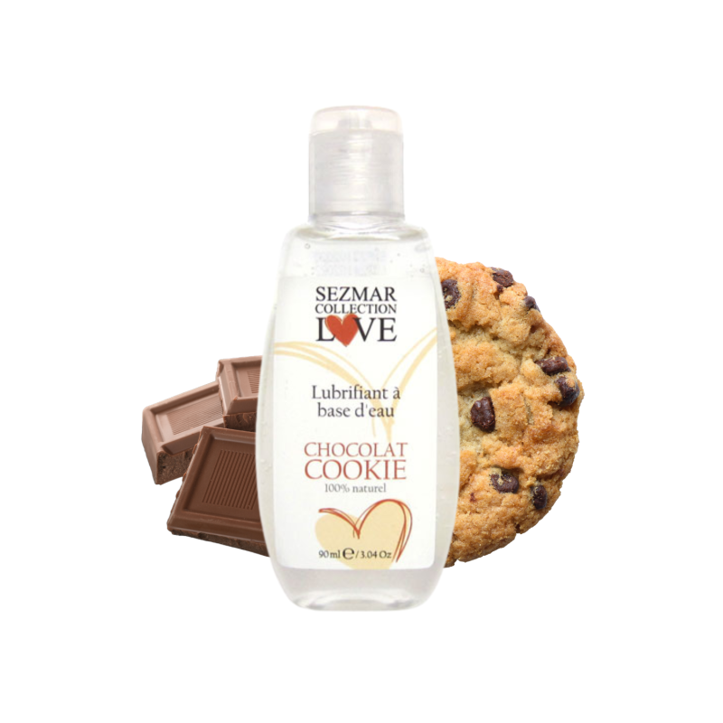 Lubrifiant à base d'eau 100% naturel Chocolat Cookie 90 ml 