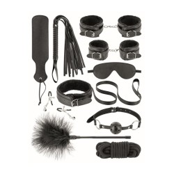 Coffret BDSM 10 produits en cuir vegan Fetish tentation 