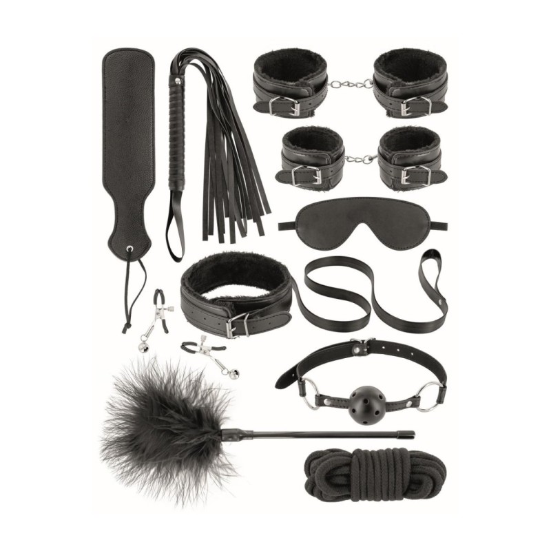 Coffret BDSM 10 produits en cuir vegan Fetish tentation 