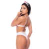Déguisement infirmière 2 pièces avec soutien-gorge à lanières et nœuds - Mapalé