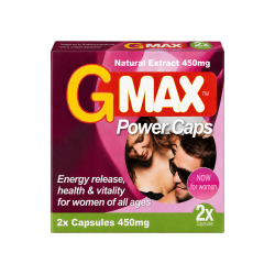 G-MAX Power Caps Boite de 2 gélules – Femme Libido  Vitalité Intime Complément alimentaire
