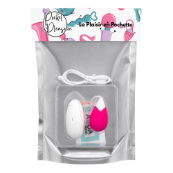 Œuf Vibrant Télécommandé 10 Modes Fuchsia  1 dosette de lubrifiant — Pocket Pleasure