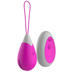Œuf Vibrant Télécommandé 10 Modes Fuchsia  1 dosette de lubrifiant — Pocket Pleasure