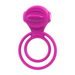 Anneau vibrant 1 seul mode de vibration très extensible rose Pocket Pleasure  1 dosette de lubrifiant