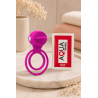Anneau vibrant 1 seul mode de vibration très extensible rose Pocket Pleasure  1 dosette de lubrifiant