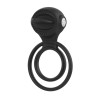 Anneau vibrant 1 seul mode de vibration très extensible noir Pocket Pleasure  1 dosette de lubrifiant