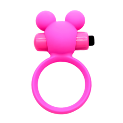 Anneau Vibrant Ourson Rose  1 dosette de lubrifiant — Pocket Pleasure