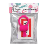Anneau rose vibrant silicone avec langue picot Pocket Pleasure  1 dosette de lubrifiant