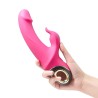 Vibromasseur Rabbit rose 9 modes de vibrations puissantes 