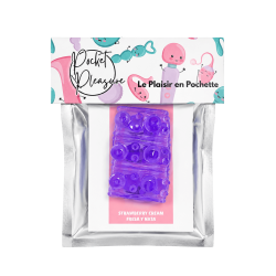Gaine Pénienne Picots Violette  1 dosette lubrifiant — Pocket Pleasure