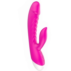 Vibromasseur rabbit rose 10 programmes USB 