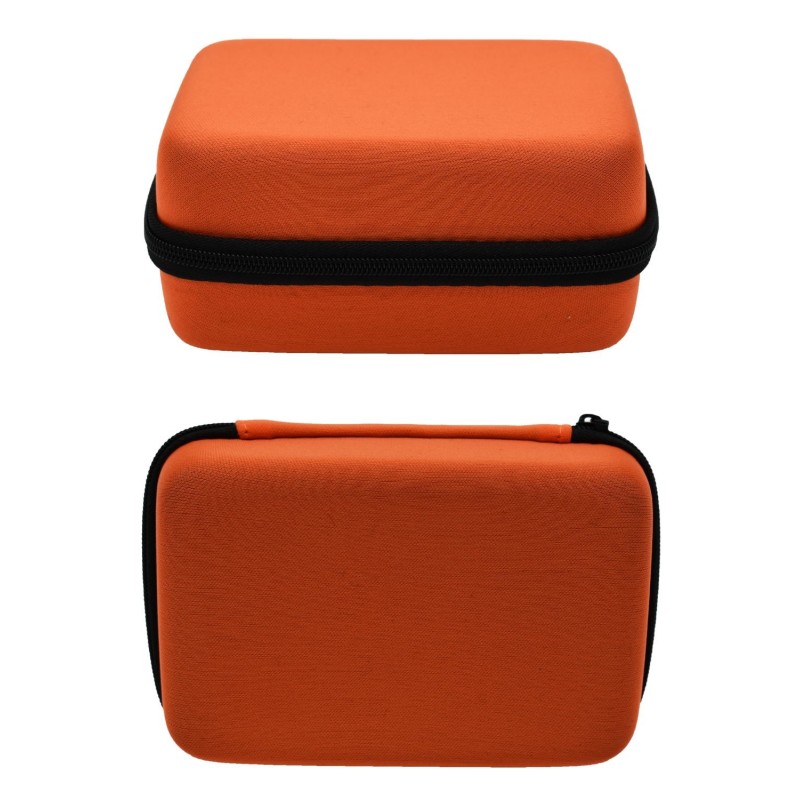 Boite de rangement coquée couleur orange 