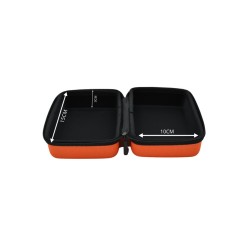 Boite de rangement coquée couleur orange 