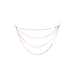 bijou pinces tétons avec 4 chainettes doré rose