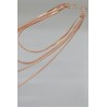 bijou pinces tétons avec 4 chainettes doré rose