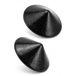 Nipple Métal noir Cache tétons cône