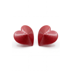 Nipple Métal rouge Cache tétons cœur