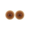 Paire de cache-tétons piercing barre faux diamant peau métisse 