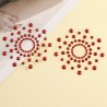 Paire de cache tétons adhésifs strass rouge 