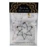 Paire de cache tétons adhésifs strass noir et blanc 