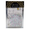 Paire de cache tétons adhésifs strass bleu et violet