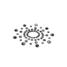 Paire de cache tétons adhésifs strass noir 