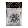 Paire de cache tétons adhésifs strass noir 