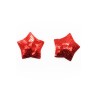 Paire de cache tétons adhésifs étoile pailletée sequin rouge