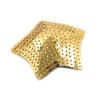 Paire de cache tétons adhésifs étoile pailletée sequin doré