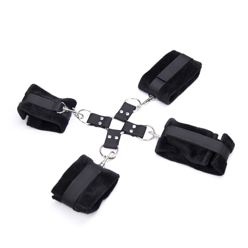 Menottes attache en croix pour mains et pieds Dreamy Fetish 