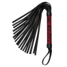 Fouet rouge et noir motif japonais 45 cm - Dreamy Festish