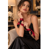 Bandeau satiné réversible rouge et noir, multi-usage - Dreamy Fetish