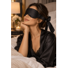 Bandeau satiné noir à nouer - Dreamy Fetish