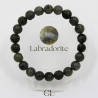 Bracelet en pierre naturelle Labradorite AB 8-9mm