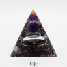 Orgonite pyramide Amethyste Métatron